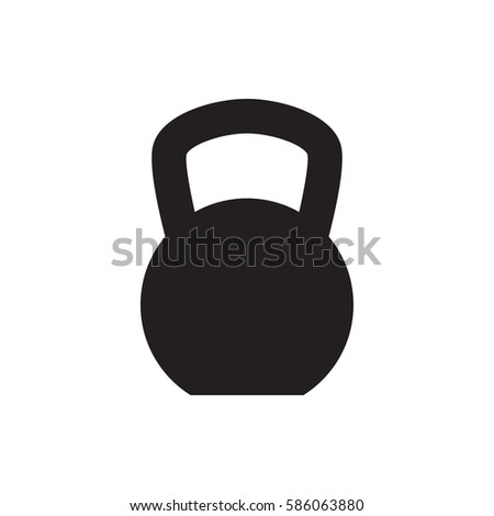 kettle bell icon illustration isolated vector sign symbol