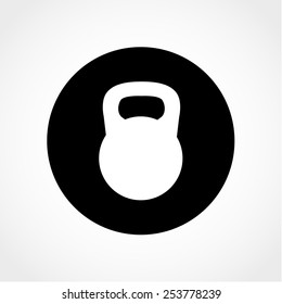 Kettle bell Icon Isolated on White Background