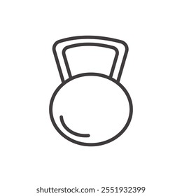 Kettle Bell Icon isolated on white background. Vector icon.