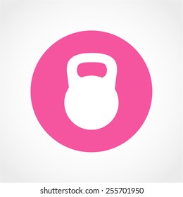 Kettle bell Icon Isolated on White Background