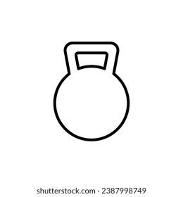 Kettle Bell Symbol Vektordesign-Vorlagen einfach und modern	