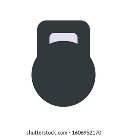 Kettle bell icon vector isolated on white background