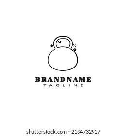 kettle bell logo icon design template modern vector illustration