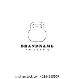 kettle bell logo icon design template modern vector illustration