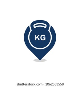 Kettle Bell Position Logo Icon Design