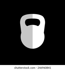 kettle bell - vector icon, flat design - vector icon, flat design