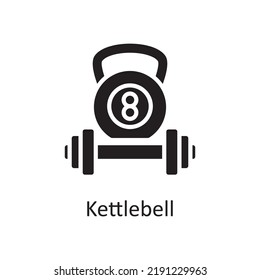 Kettle bell vector solid Icon Design illustration. Sports And Awards Symbol on White background EPS 10 File