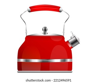 Kettle. Close-up. Graphic arts. Vector.