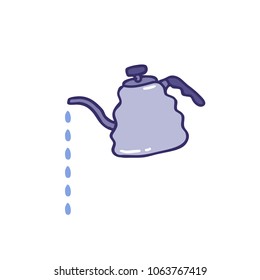 kettle for coffee doodle icon