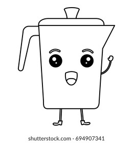 kettle coffee kawaii character