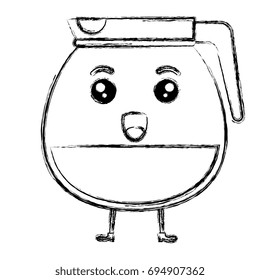 kettle coffee kawaii character