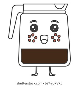 kettle coffee kawaii character