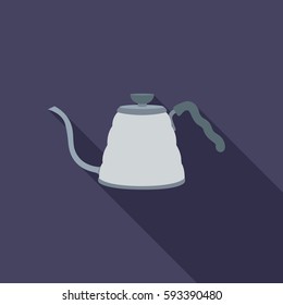 kettle for coffee. vector illustration
