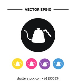 kettle for coffee. vector illustration