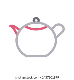 kettle color line vector icon