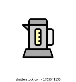 Kettle colored icon. Simple color element illustration. Kettle concept outline symbol design from Bar set. Can be used for web and mobile