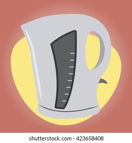 Kettle colorful icon