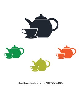 Kettle and cup icon