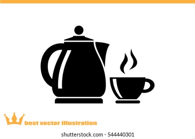 kettle cup icon vector illustration.