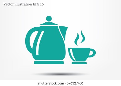 kettle cup icon vector illustration.