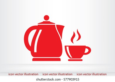kettle cup icon vector illustration.