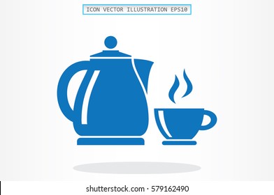 kettle cup icon vector illustration.