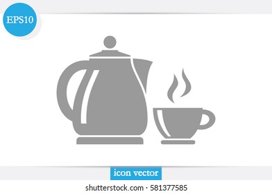 kettle cup icon vector illustration.