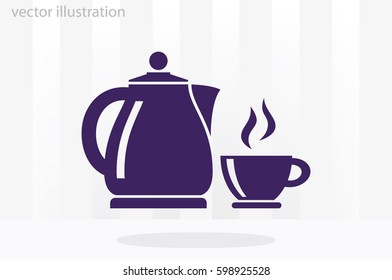 kettle cup icon vector illustration eps10.