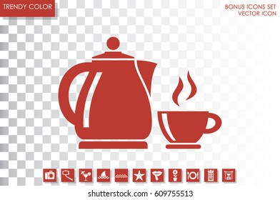 kettle cup icon vector illustration eps10.