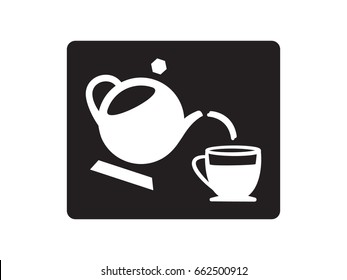 Kettle, cup, icon, vector illustration of Eps10