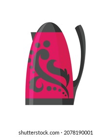 Kettle decorative kitchen tool icon. Electric teapot isolated cartoon illustration. Element for advertising of household goods or kitchen ware store. Home appliance for boiling water