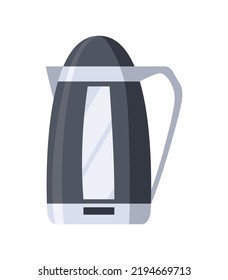 Kettle decorative kitchen tool icon. Electric teapot isolated cartoon illustration. Element for advertising of household goods or kitchen ware store. Home appliance for boiling water