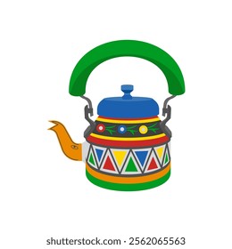 Kettle, Diwali, Hindu, Indian Symbol Illustration