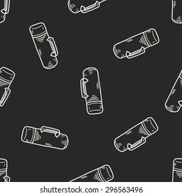 Kettle doodle seamless pattern background
