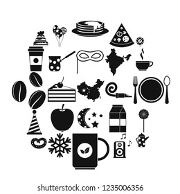 Kettle drum icons set. Simple set of 25 kettle drum vector icons for web isolated on white background
