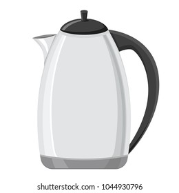 Kettle. Flat design. Vector illustration isolated on white background