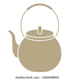 Kettle flat illustration on white