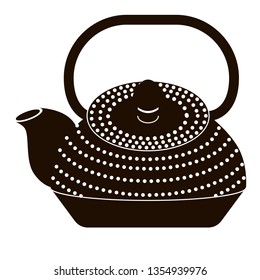 Kettle flat illustration on white