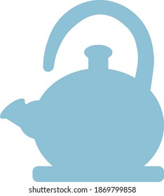 Kettle  flat stock vector illustration, isolated on white background