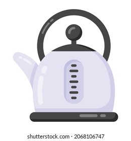Teclado en icono de estilo plano, vector editable 