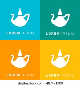 Kettle Four Color Material Designed Icon / Logo