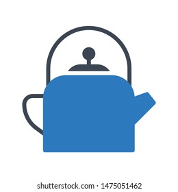 kettle glyph colour vector icon