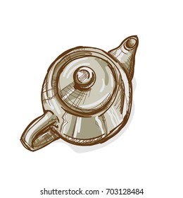 kettle hand drawing graphic object