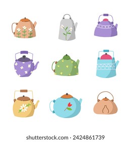 Kettle hand drawn vector illustration