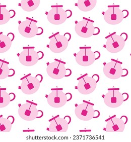 Wasserkocher mit scharfem Brauen - Puppenstück pink
