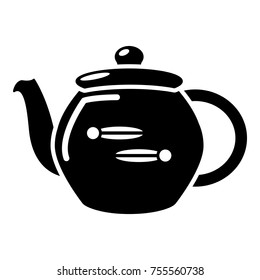 Kettle household icon. Simple illustration of kettle household vector icon for web