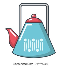 Kettle icon. Cartoon illustration of kettle vector icon for web