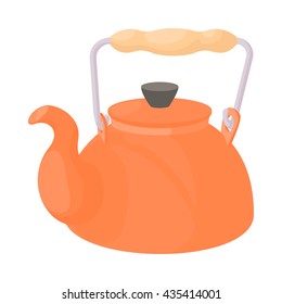 Kettle icon in cartoon style