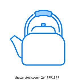 Kettle icon. coffee pot, coffee, pot, carafe, brew, hot, drink, glass, caffeine. Vector Icon Illustration