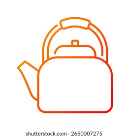Kettle icon. coffee pot, coffee, pot, carafe, brew, hot, drink, glass, caffeine. Vector Icon Illustration